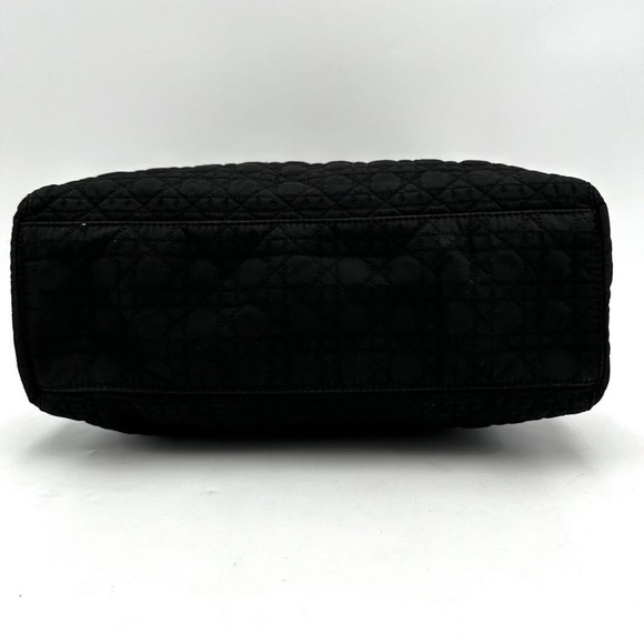 ❌SOLD❌Christian Dior Christian Dior Handbag Cannage Black Nylon Lady Dior - Picture 7 of 9